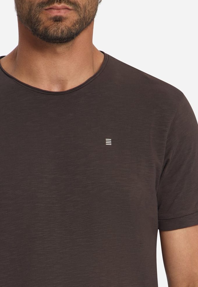 Katoenen Slub T-shirt