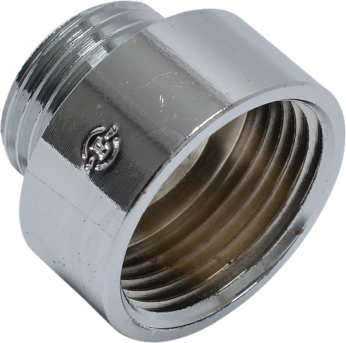 Draad Recht Verloop 1/2F x 3/8M Chroom