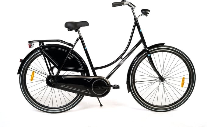 Wheelerz omafiets 28 inch/ 53cm zwart | unisex