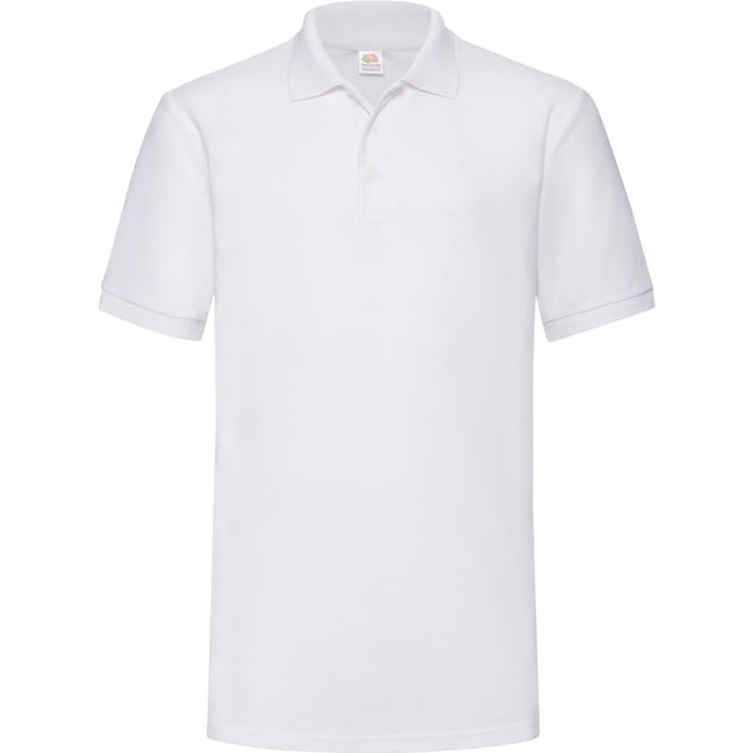 Fruit of the Loom Heren Piqué Polo Shirt (Wit)