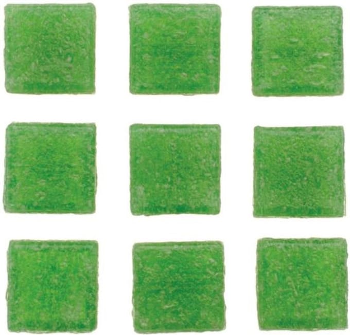 Glorex mozaiek steentjes/tegeltjes - vierkant - 140x stuks - groen - 1 x 1 cm