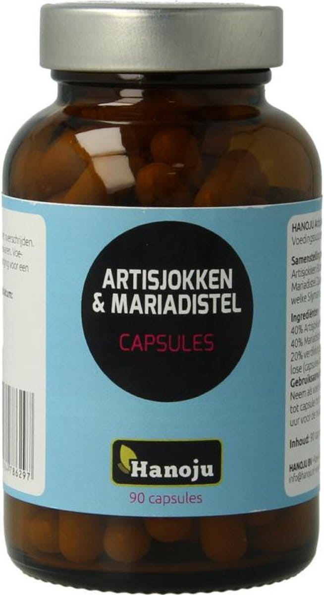 Hanoju Artisjok 200mg & mariadistel 200mg 90 Capsules
