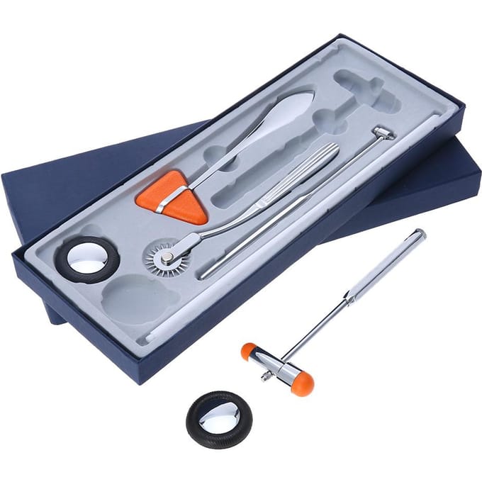 5 IN 1 Medische Neurologische Massage Hamer Multifunctionele Percussie gray