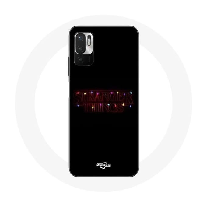 Coque pour Xiaomi Redmi Note 10 5G Stranger Things Affiche Logo Joyeux noël