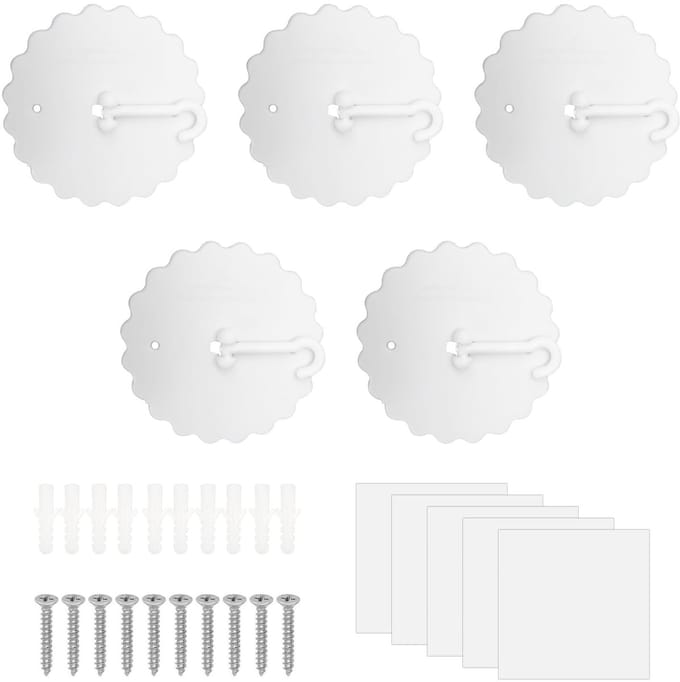 Dailygoods - Set van 5 Zuignappen voor Plafondbevestiging