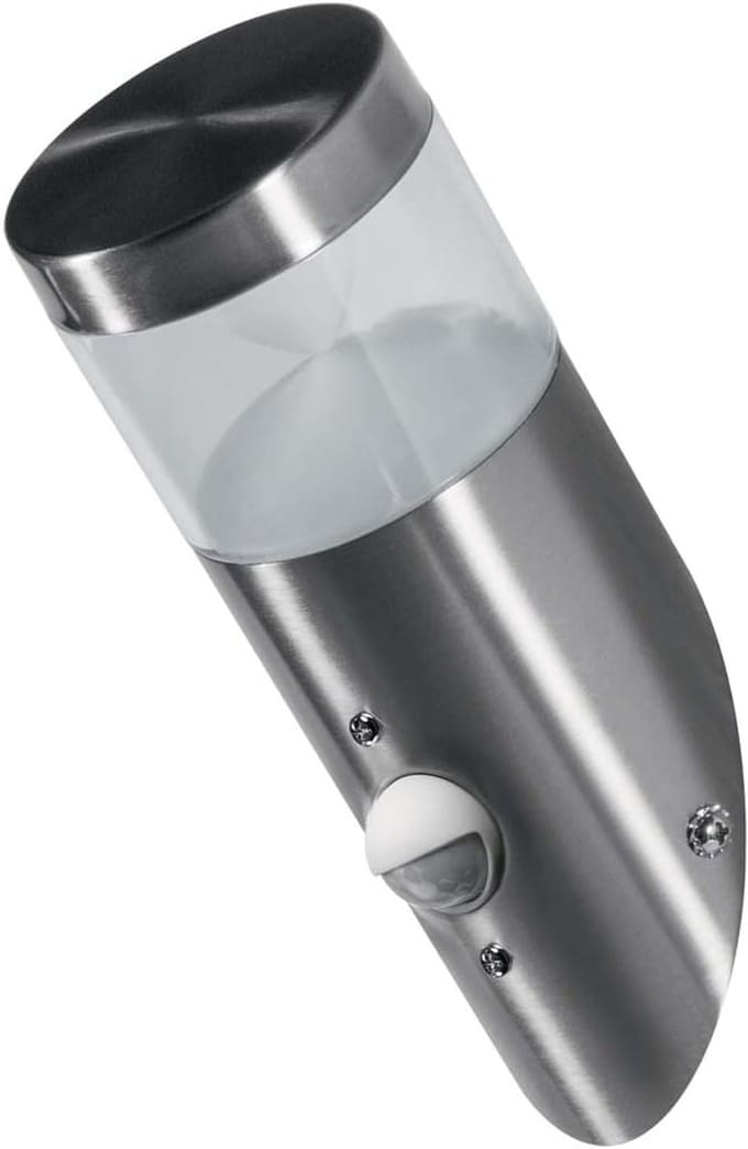 Osram LED wand- en plafondlamp, lamp voor buitentoepassingen, warm wit, geïntegreerde daglicht- en bewegingssensor, Endura Style Mini Cylinder Torch Sens