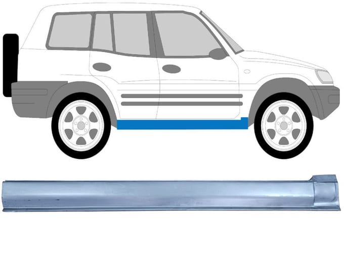 Reparatie dorpel voor Toyota Rav4 1994-2000 / Rechts