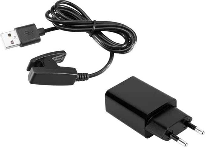 Oplader met adapter geschikt voor Garmin Forerunner 735xt, 230, 235, 630 - Strap-it Oplaadkabel - charger - lader