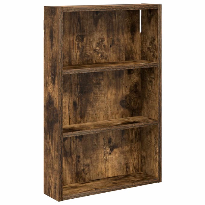 vidaXL - Badkamer - wandkast - Gerookte - Eik - 40 - x - 10 - x - 60,5 - cm
