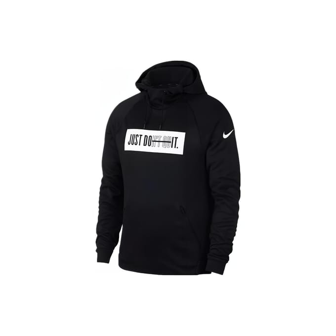 Nike JDI Logo Print Hoodie Pullover Heren Tops Zwart 931813-010 M black