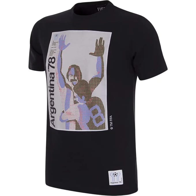 COPA - Argentinië 1978 WK Poster T-Shirt - Heren - Zwart - M
