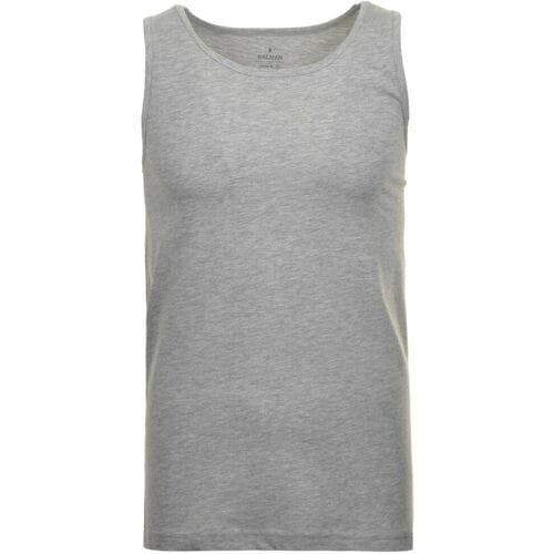 Ragman Ondermode Uni Tank Top Single Jersey Grijs Melange / male