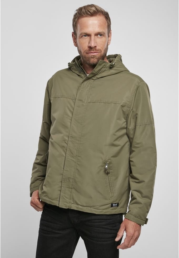 Brandit Windbreaker jacket -6XL- Frontzip Groen
