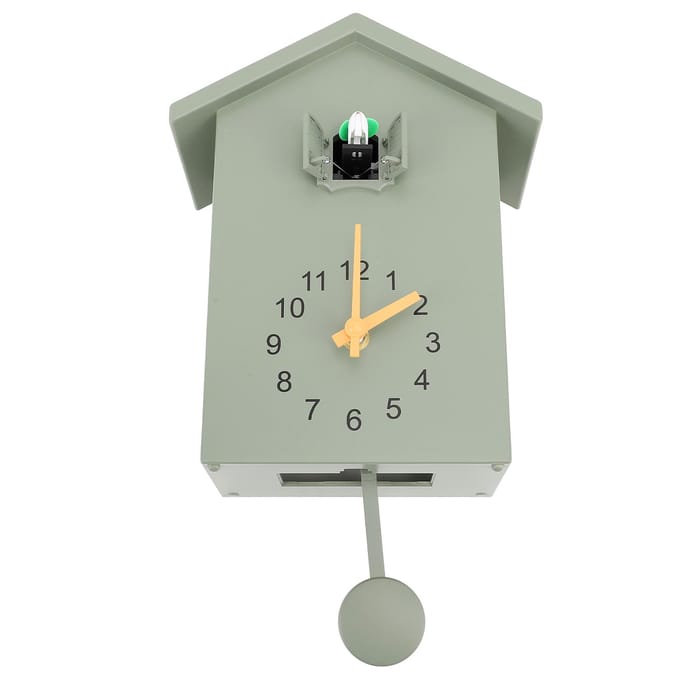 Vogelhuis Wandklok Vogelstemoproep Scandinavische Stijl Vogelhuis Pendule Wandhangende Klok voor beige