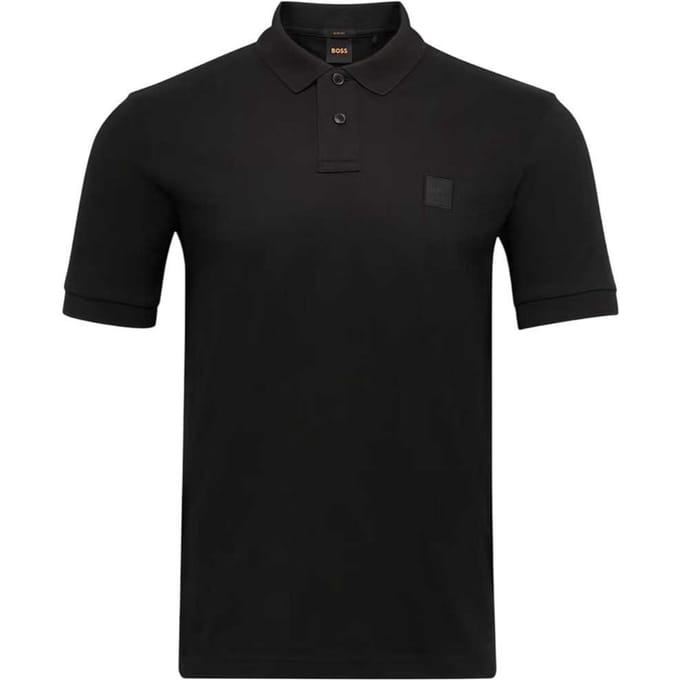 Boss Heren Passenger Box Logo Poloshirt (Zwart)