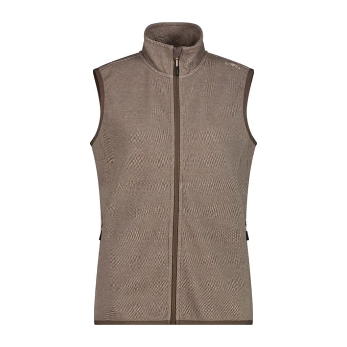 Mouwloos damesjack met capuchon CMP Knit-Tech