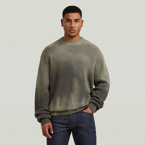 Trui G-Star Raw D28576-C868 SUNFADED LOOSE R KNIT-273 TURF