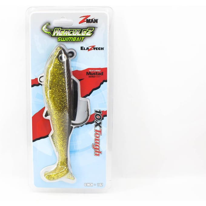 Zman Soft Lure Herculez Swimbait 6 Inch Gold Rush (5127)