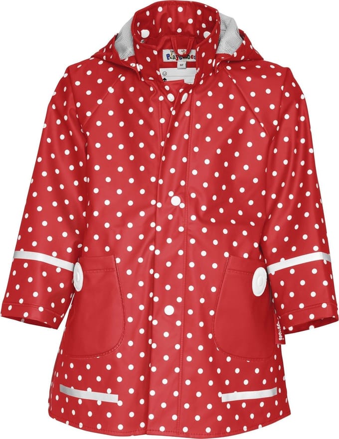 Playshoes Regenjas Kinderen Stippen - Rood - Maat 92