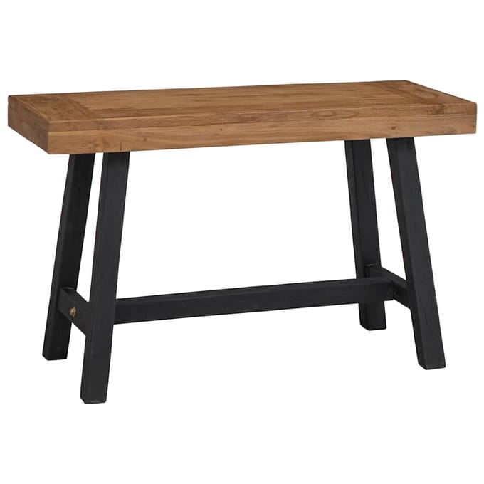 vidaXL - Bankje - 110 - cm - massief - teakhout