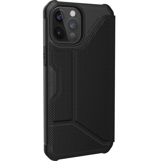 UAG Metropolis Bookcase voor de Apple iPhone 12 Pro Max - Kevlar Black