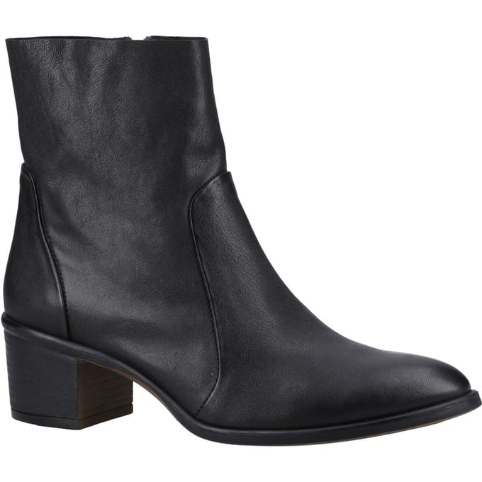 Hush Puppies Winona Leren Zwarte Damesschoenen