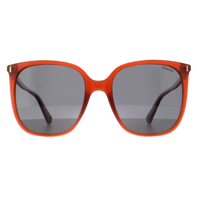 Polaroid Square Dames Oranje Grijs Gepolariseerd PLD 6218/S