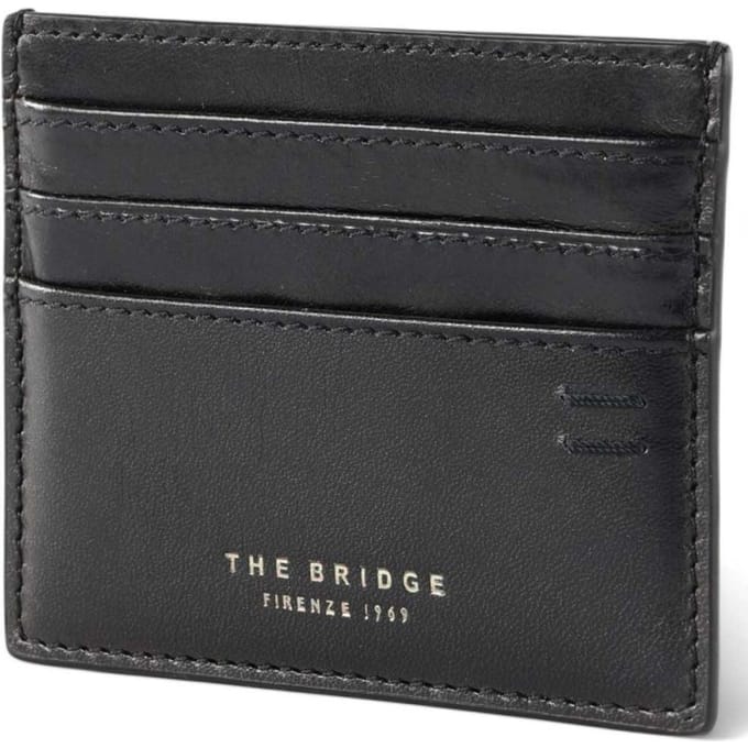 Kaarthouder The Bridge Man Black Leather - 01420401-7R