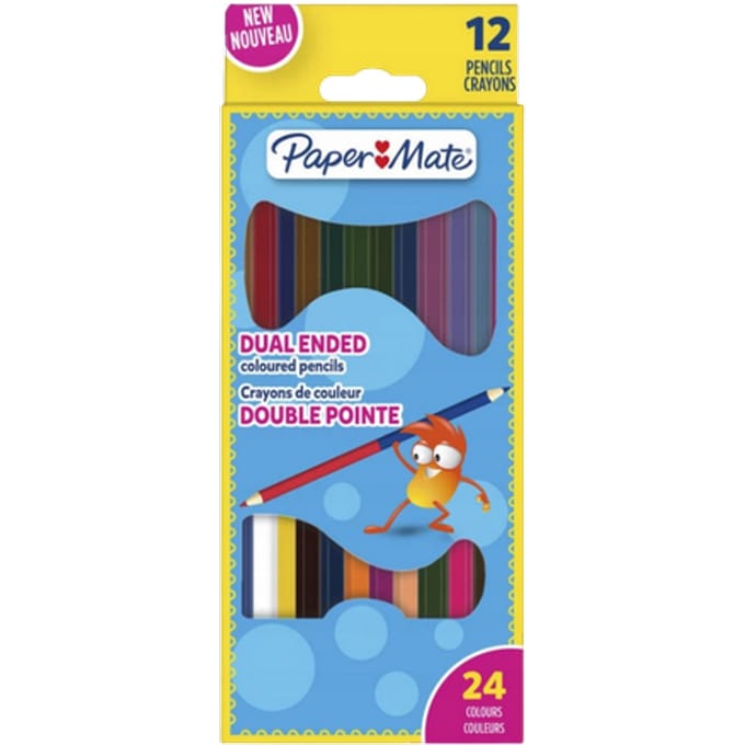 PaperMate Dubbelzijdige Kleurpotloden – 24 stuks