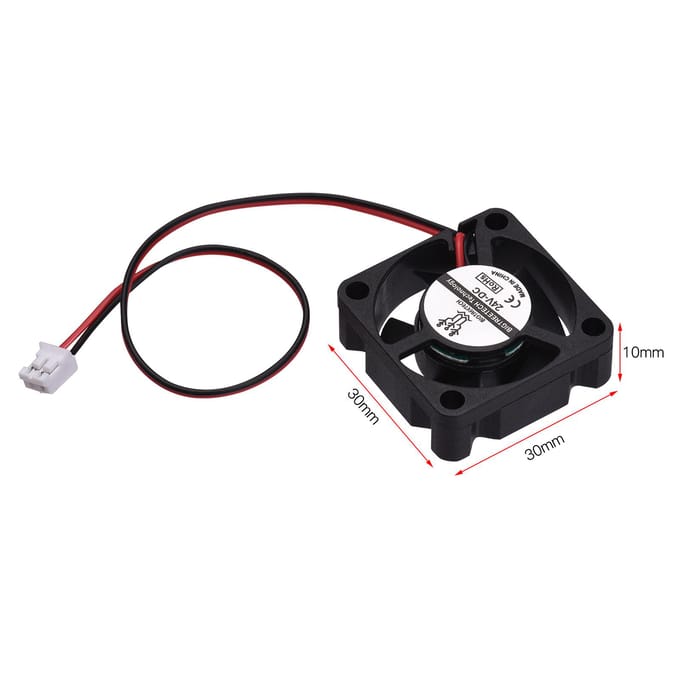 BIGTREETECH 3D Printer Onderdelen 12V 24V 3010 Koelventilator 30x30x10mm 2-Pin Connector Klein Borstelloos 24V 1PC black