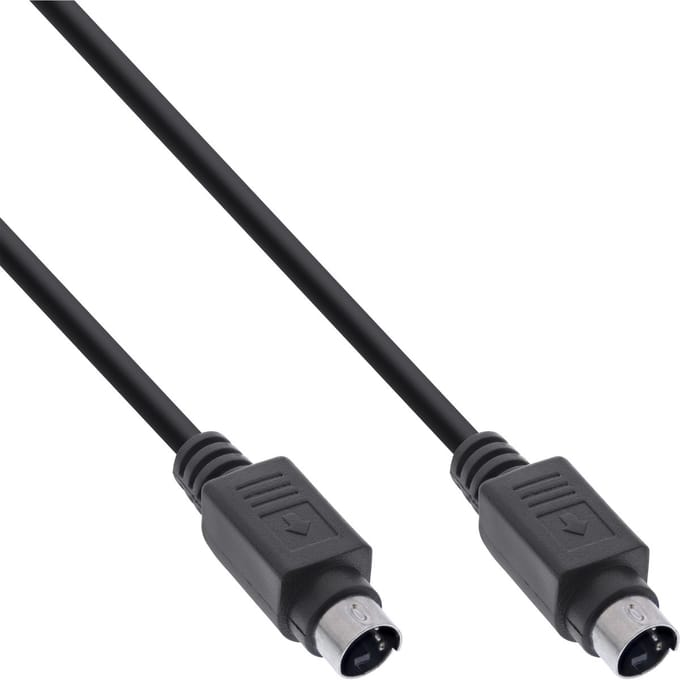 InLine 89950 S-videokabel 2 m S-Video (4-pin) Zwart