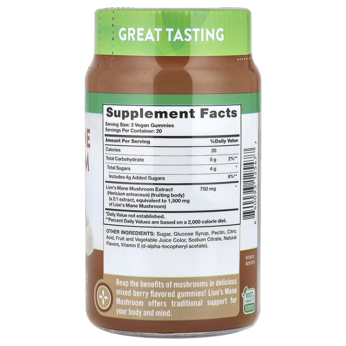 Nature's Truth, Gummies met hertenhoornsmaak, heerlijke gemengde bessen, 60 stuks