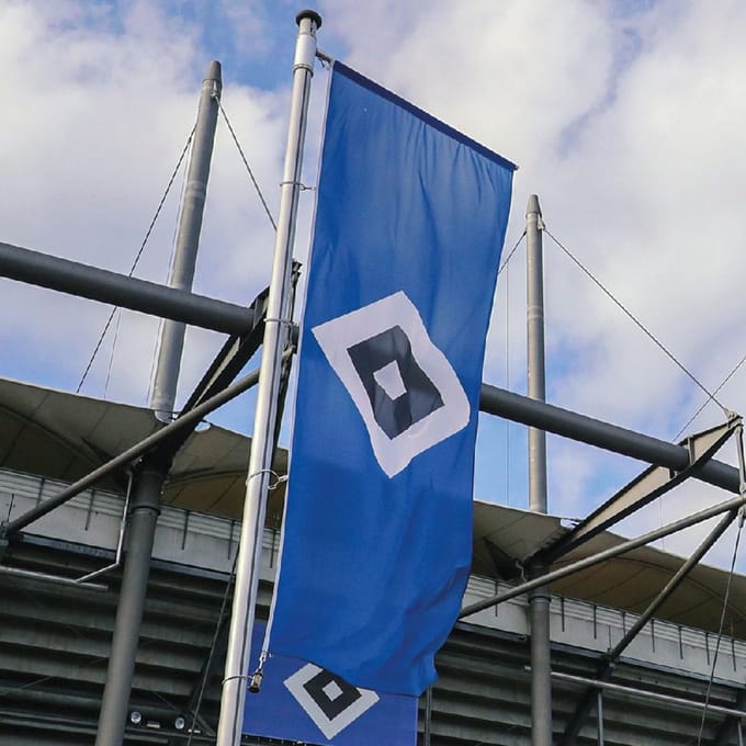 Hamburger SV HSV-vlag Arena Neu Voetbal