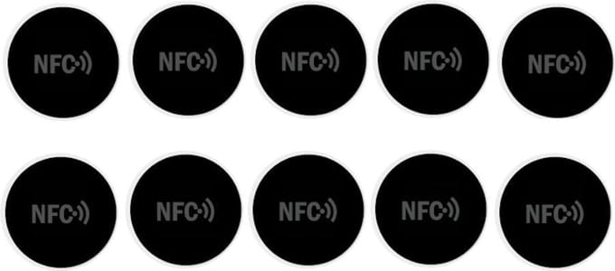 NFC Tags ZWART set 10 stuks