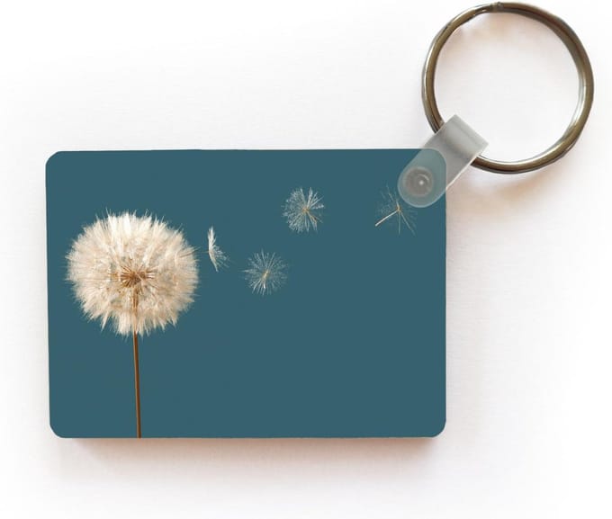 Sleutelhanger - Paardenbloem - Zaden - Kleur - Uitdeelcadeautjes - Plastic