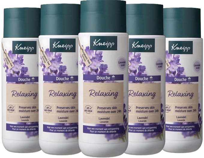 Kneipp Douchegel - Relaxing Lavendel - 5 x 200 ml Voordeelverpakking