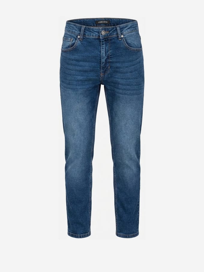 OMBRE Broek - Katoen - Rits - Effen Indigo M