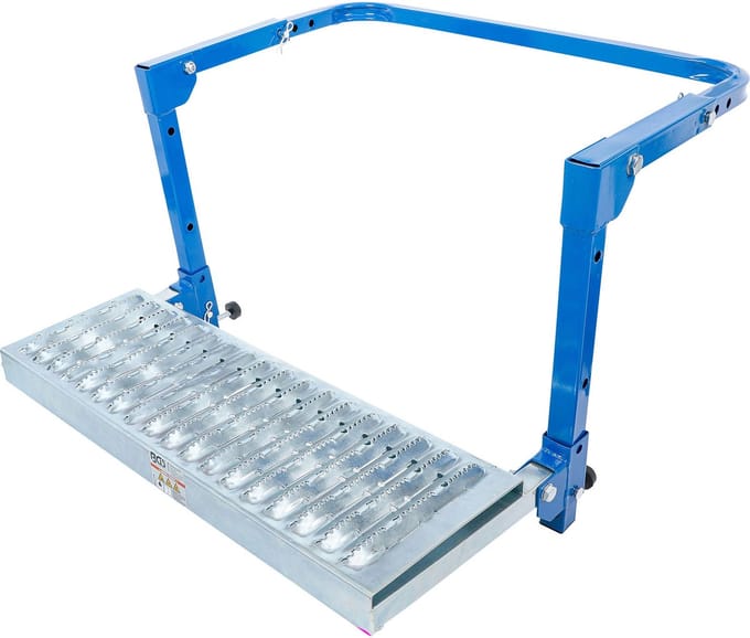 BGS Banden-opklapbare treeplank verstelbaar voor bestelwagens en 4x4 voertuigen - 71002