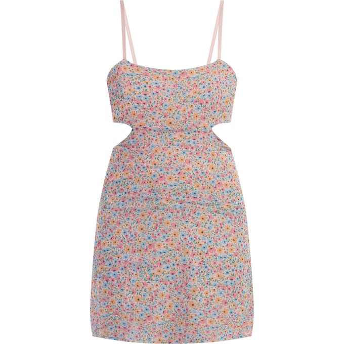 Mymo Mini-jurk Dames Blauw Veelkleurig