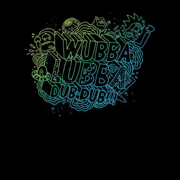 Rick and Morty Wubba Lubba Dub Dub Dames T-shirt - Zwart - M