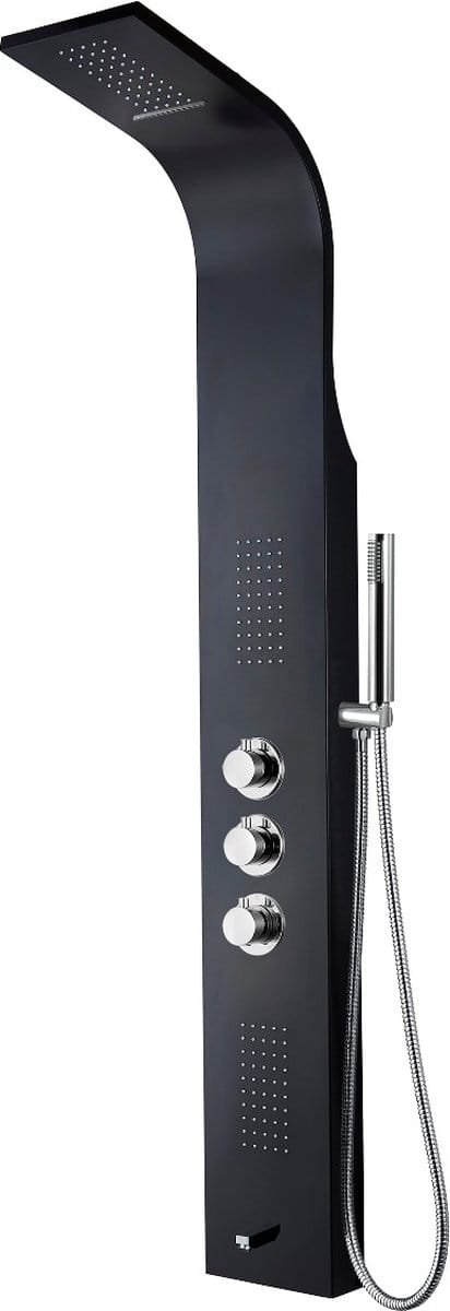 ALONI - THERMOSTATISCHE DOUCHEPANEEL (ZWART)