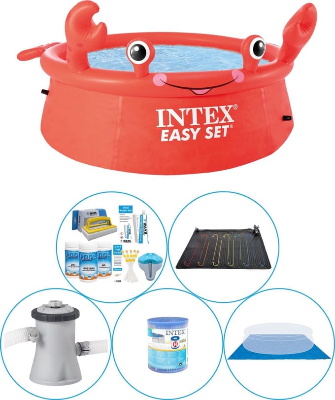 Easy Set Krab Editie Rond 183x51 cm -  Zwembad Set