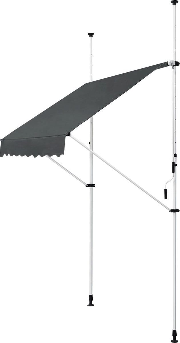 Zonnescherm / luifel - Koeweit - 150 x 120 cm - Grijs