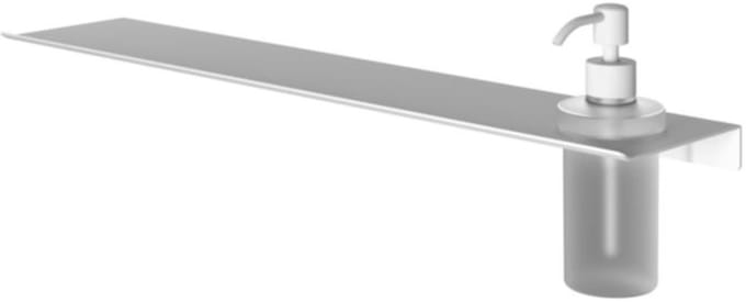 Hotbath &More Shelves - Zeepdispenser - Gematteerd Glas - Voor Planchet - Mat Wit