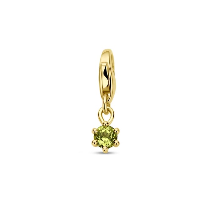 Slotbedel Met Geboortesteen 14K Geelgoud
