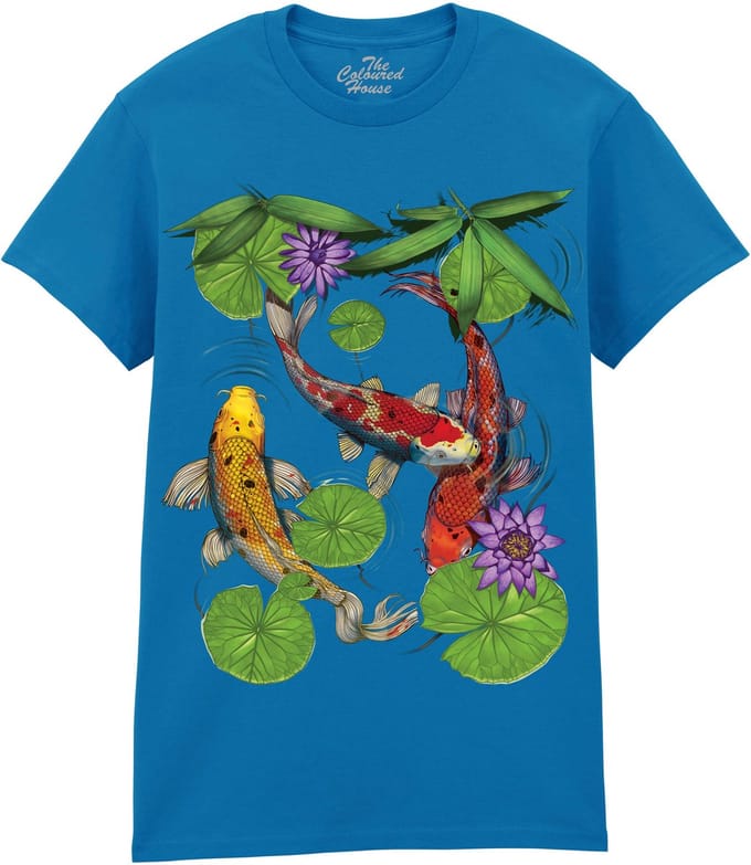 Koi Karper Koi Fish The Coloured House T-shirt M