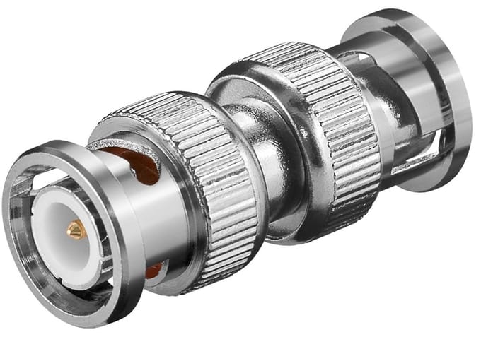 Goobay BNC-adapter, BNC-stekker naar BNC-stekker, verguld