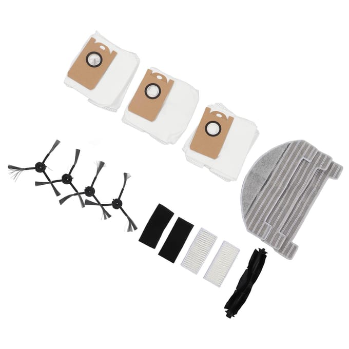 Veegmachine Borstel Vervangingsfilter Scherm Stofzak Zijborstels Veegmachine Accessoires gray