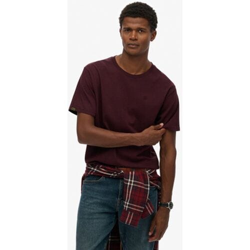 Superdry Essentials Relaxed T-shirt Red Grootte: S