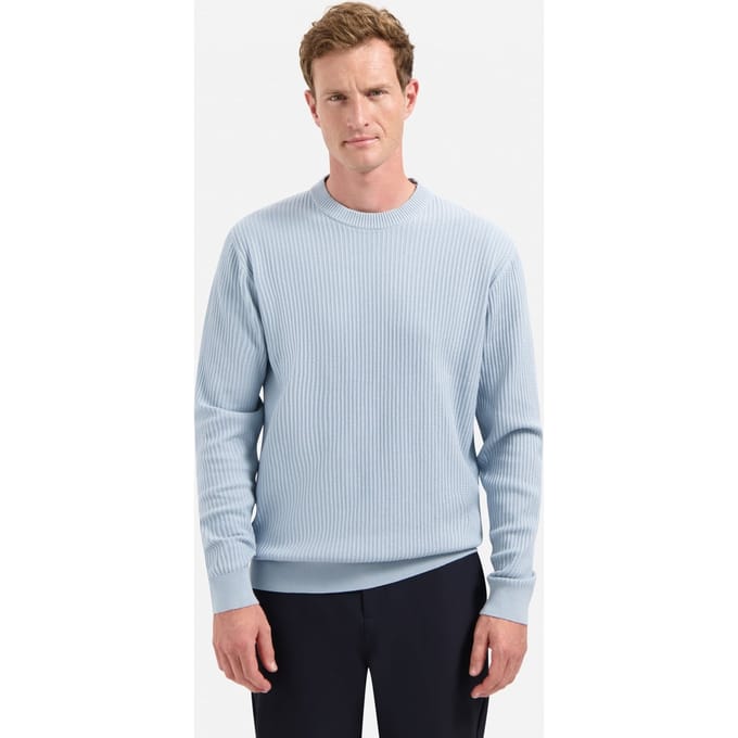 No Excess Pullover Crewneck Rib Dusty Blue Größe: XL | Pullover Outlet | Herren | Blau